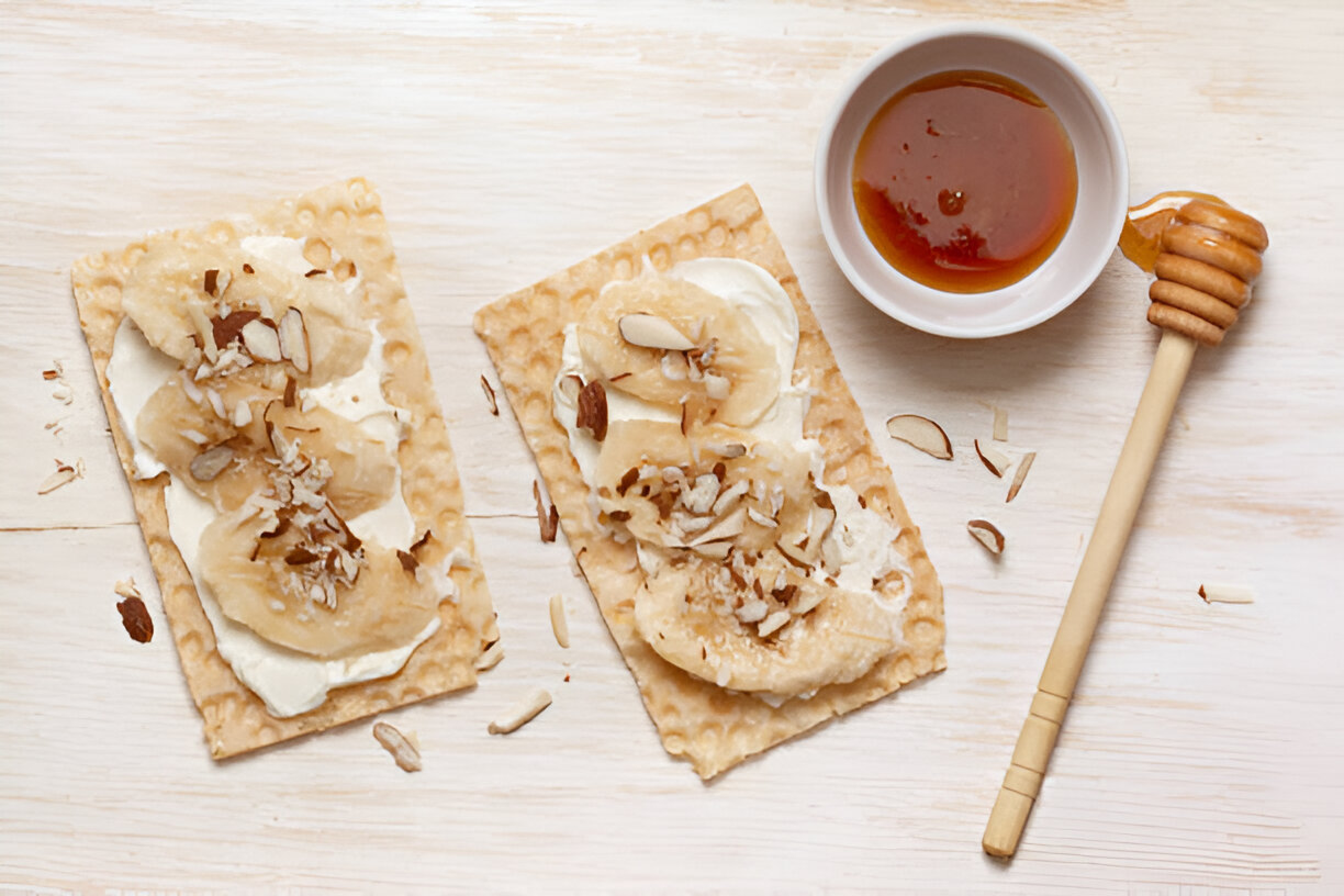 Banana-Ricotta Toasts with Pecans, Dates, and Honey | Whole Living