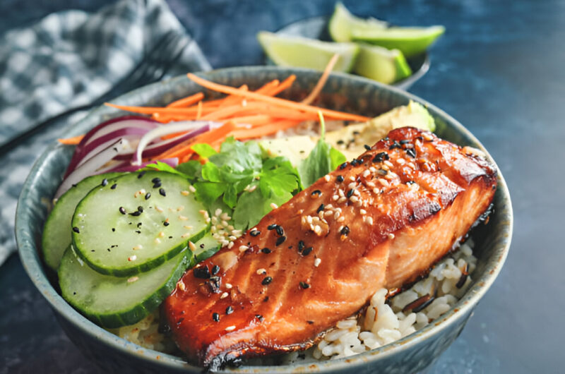 Dill Marinated Salmon with Pickled Cucumbers