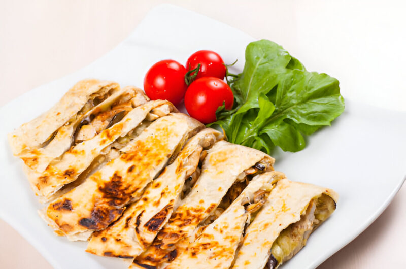 Adobo-Marinated Chicken Quesadillas