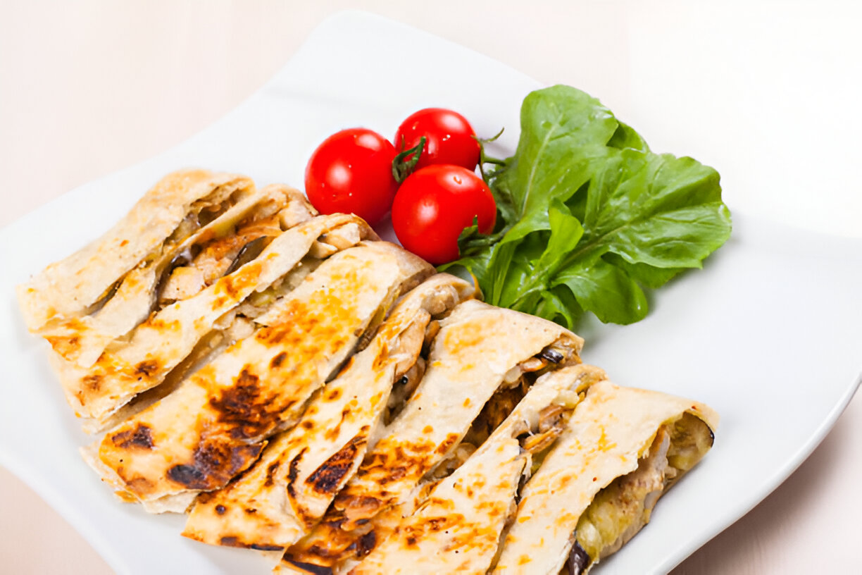 Adobo-Marinated Chicken Quesadillas