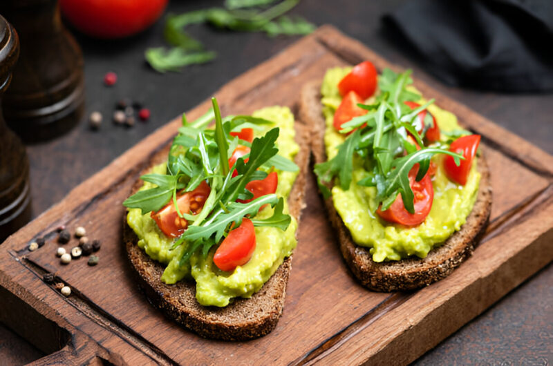 Avocado with Bell Pepper and Tomatoes