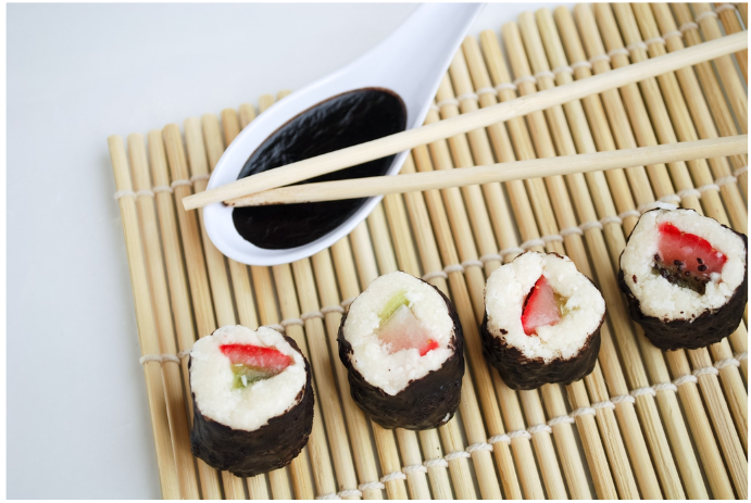 Cold Fruit Sushi with Honey Dipping Sauce | Whole Living Eat Well