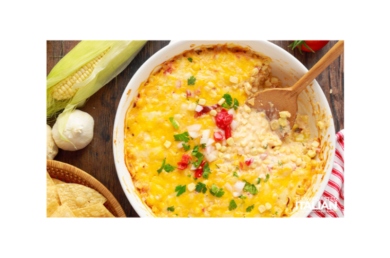 Corn Dip with Tomatoes and Basil