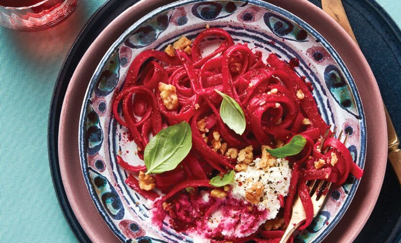 Beet Pasta with Ricotta – Whole Living Eat Well