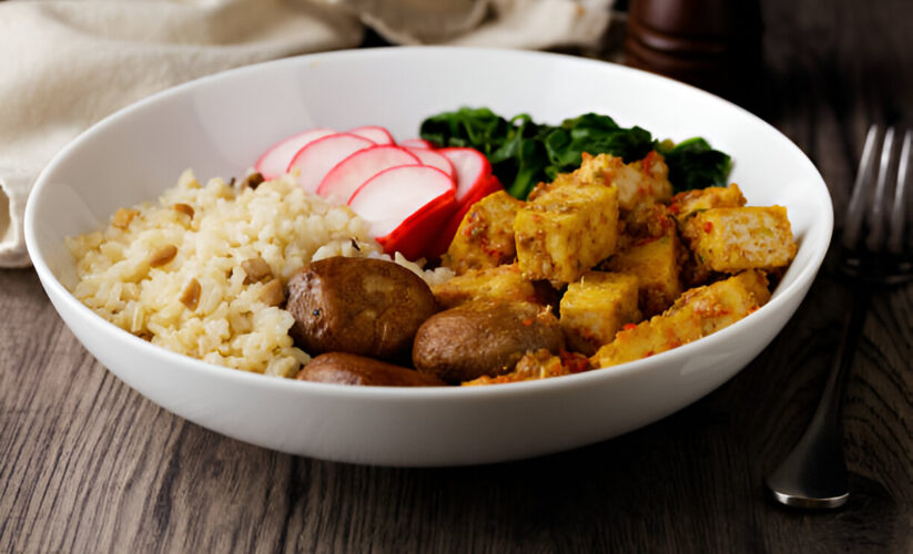 Spinach, Tofu, and Brown Rice Bowl | Whole Living Eat Well