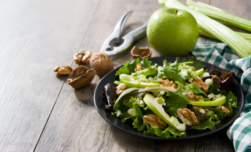 Celery, Sunchoke, and Green Apple Salad with Walnuts and Mustard Vinaigrette – Whole Living Eat Well