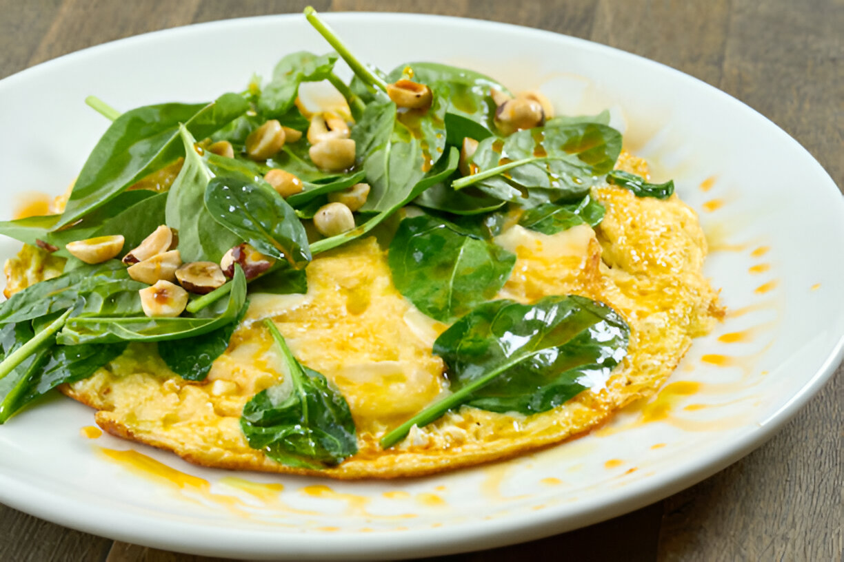 Sunny-Side-Up Egg and Baby-Spinach Flatbread | Whole Living