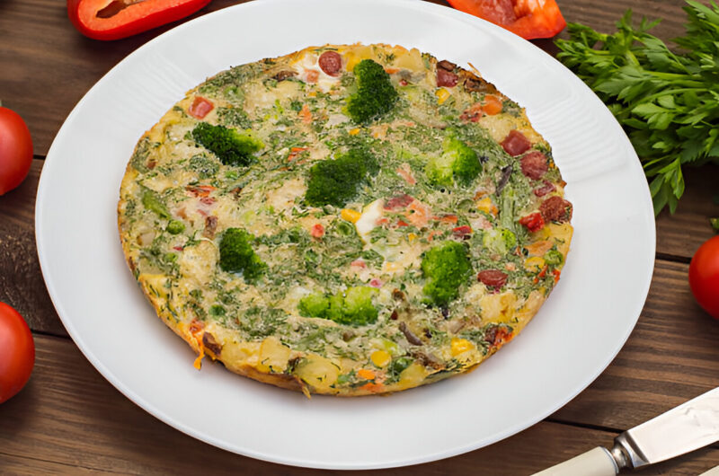 Broccoli-and-Cheese Over-Easy Omelet