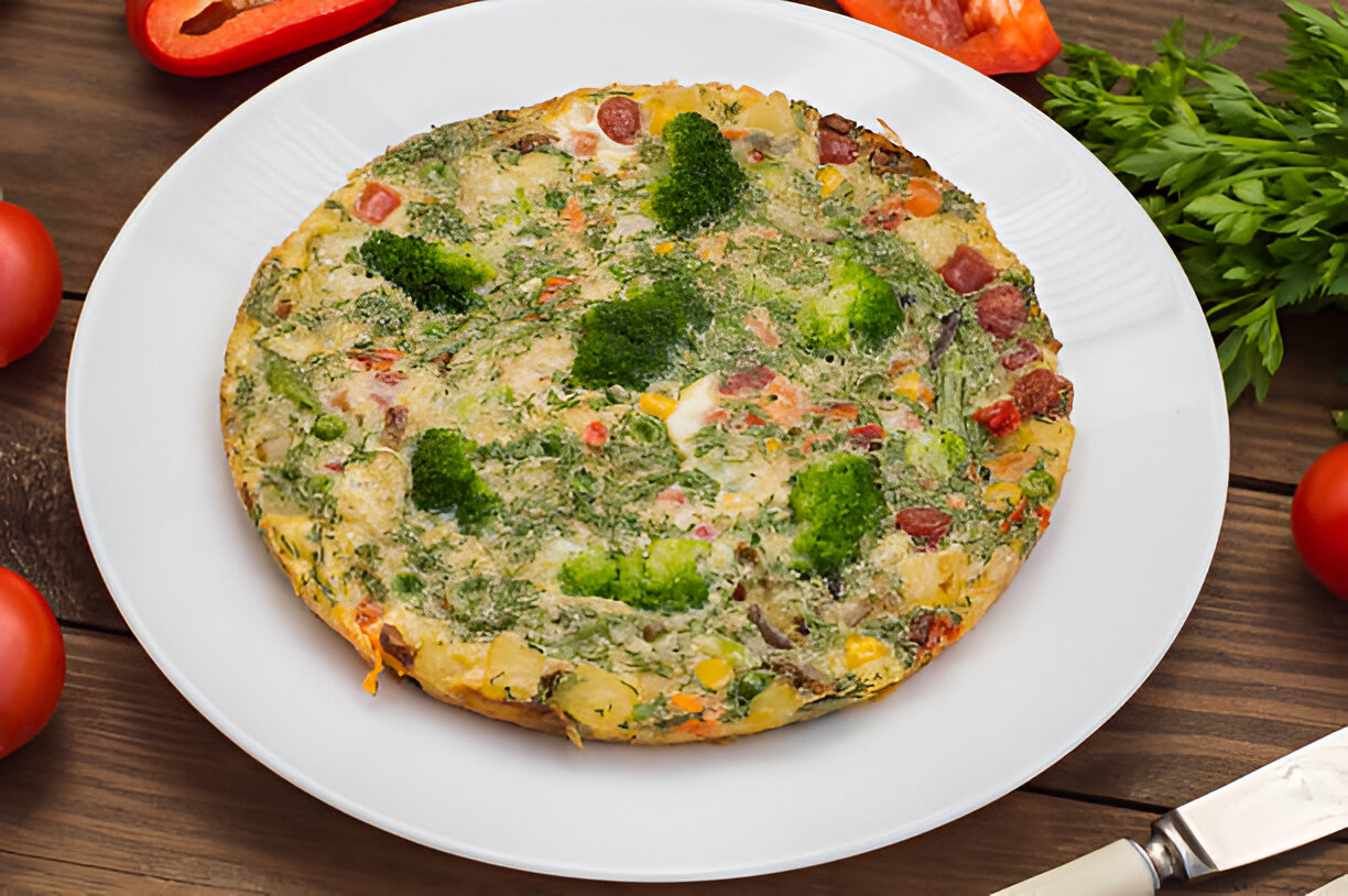 Broccoli-and-Cheese Over-Easy Omelet | Whole Living