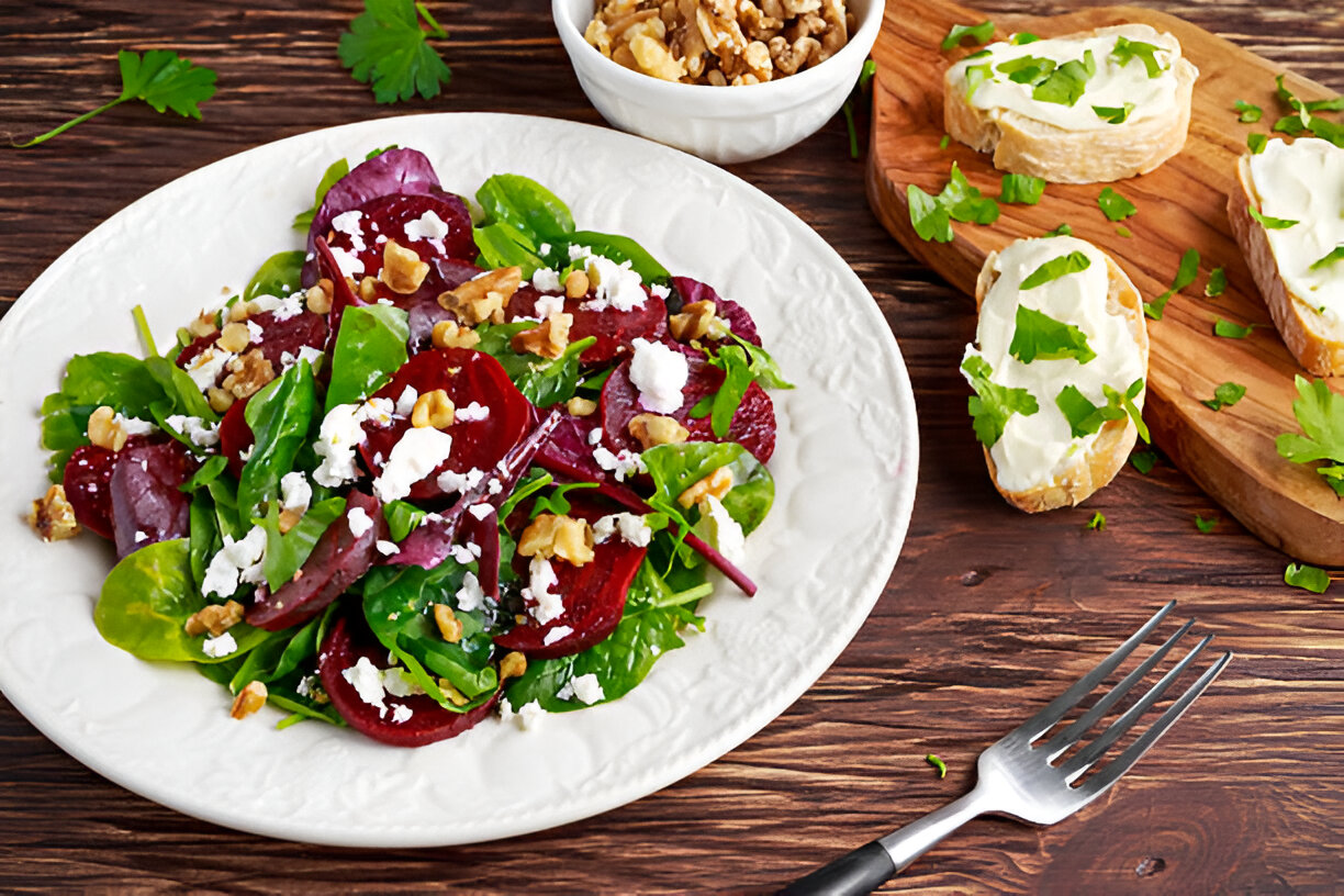 Beets and Kale with Creamy Tofu Dressing | Whole Living