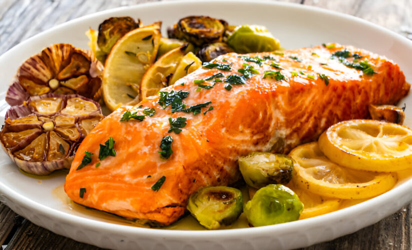 Salmon with Herbed Mustard Sauce | Whole Living Eat Well