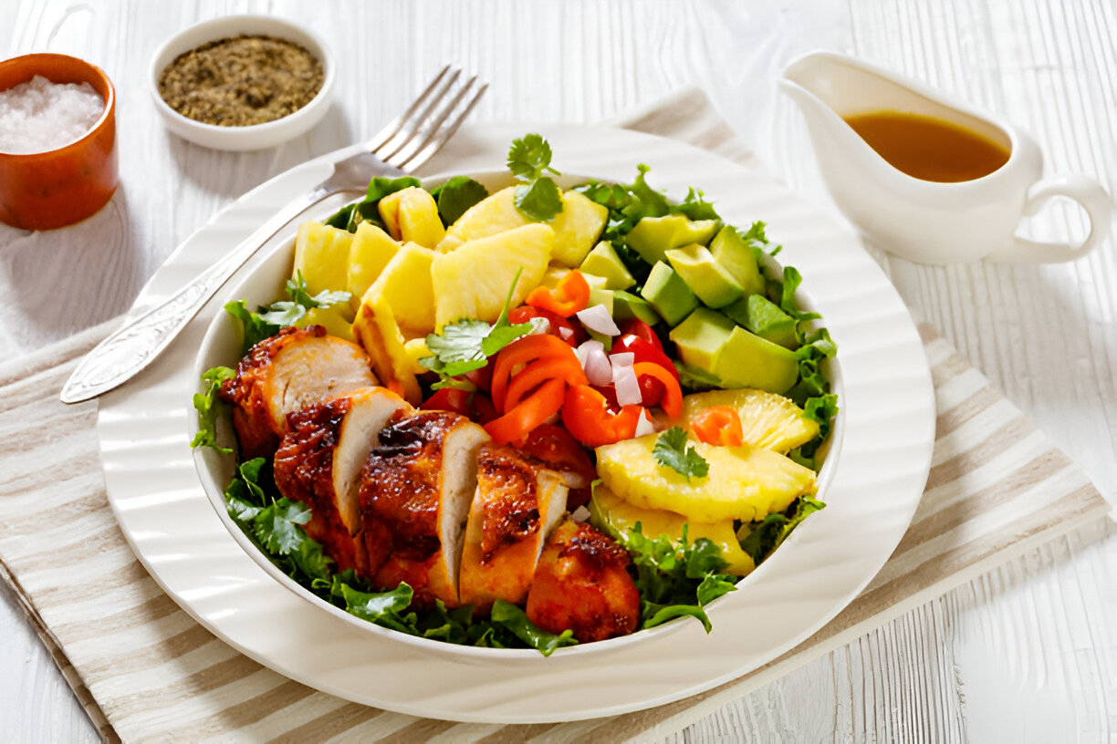 Grilled Chicken with Mango, Bell Pepper, and Avocado | Whole Living Eat Well