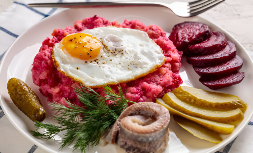 Beet Hash with Eggs | Whole Living