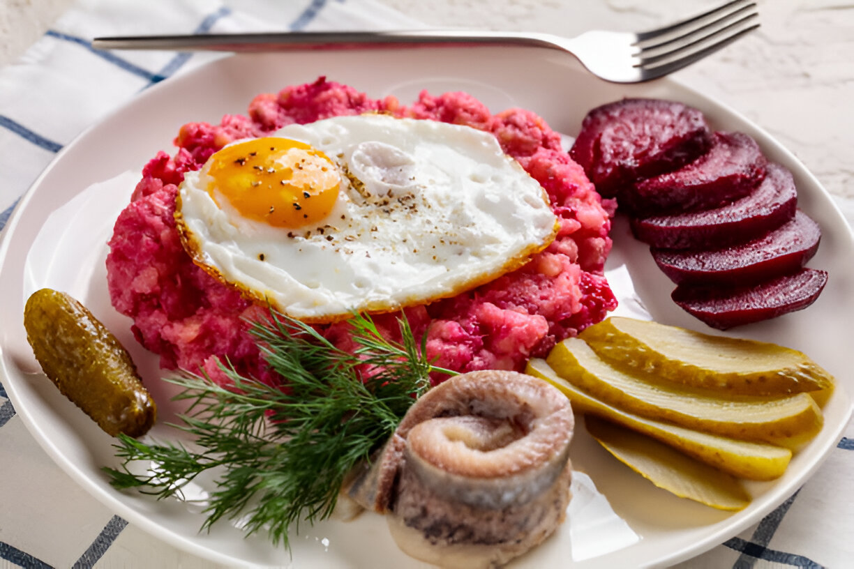 Beet Hash with Eggs | Whole Living