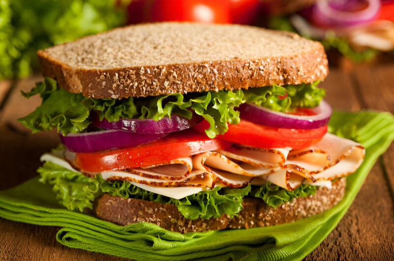 Turkey and Veggie Sandwich