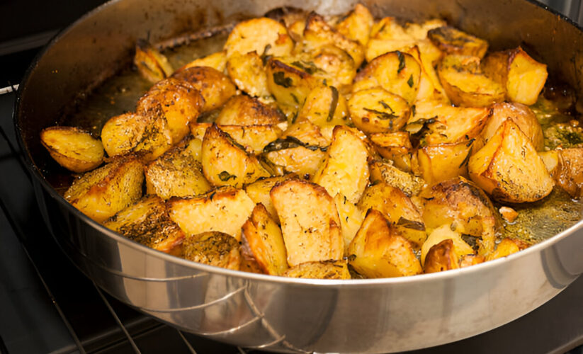 Split Oven-Roasted Potatoes