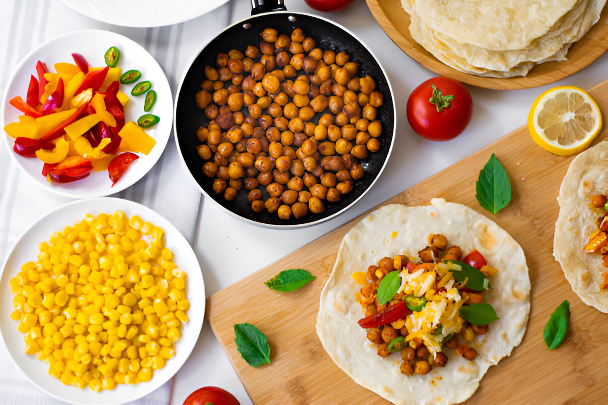 Corn Dip with Tomatoes and Basil