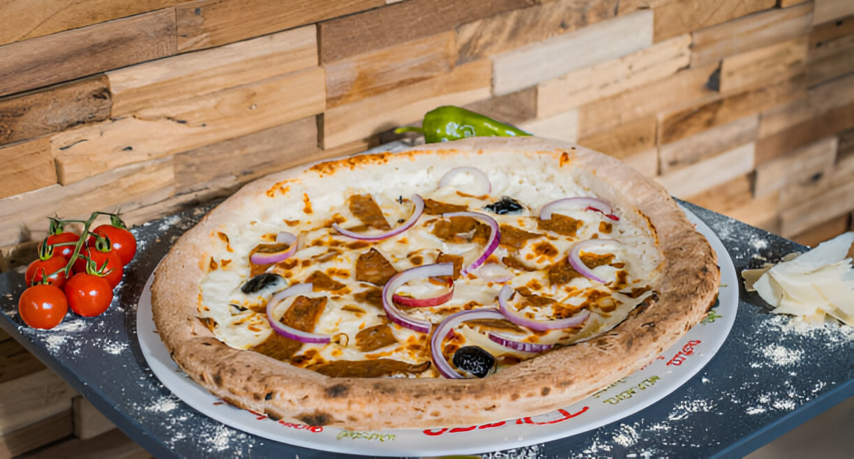 Whole-Wheat Greek Pizza