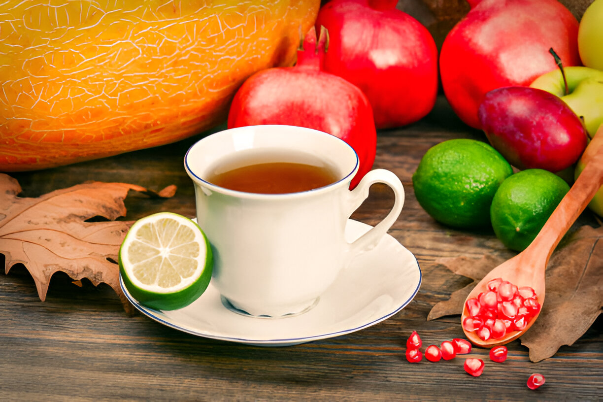 Green Tea with Lemon and Pomegranate – Whole Living Eat Well