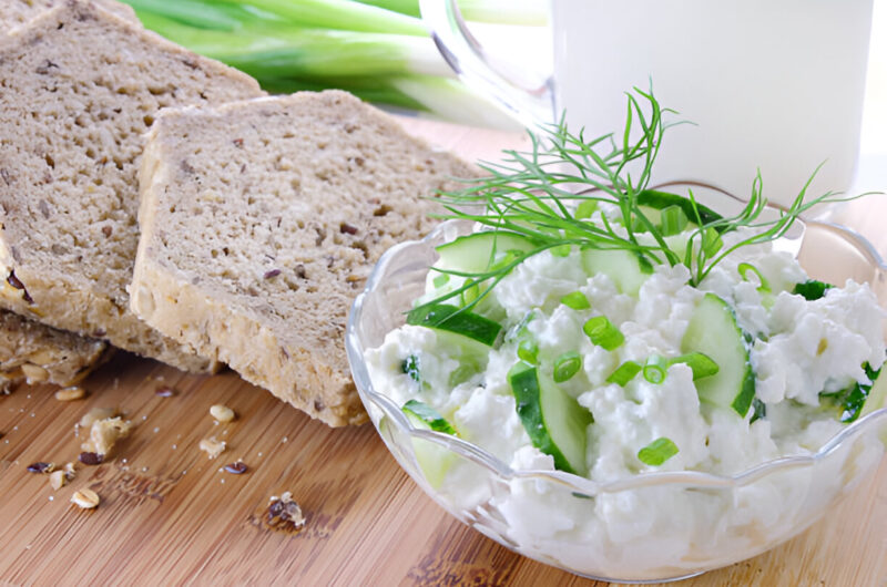 Goat Cheese, Cucumber, and Dill Tea Crackers