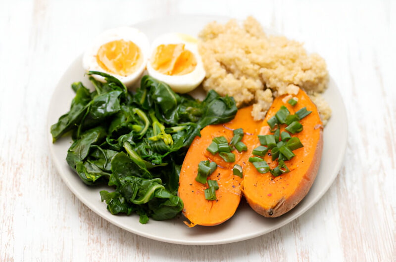 Sweet Potato with Kale and Ricotta