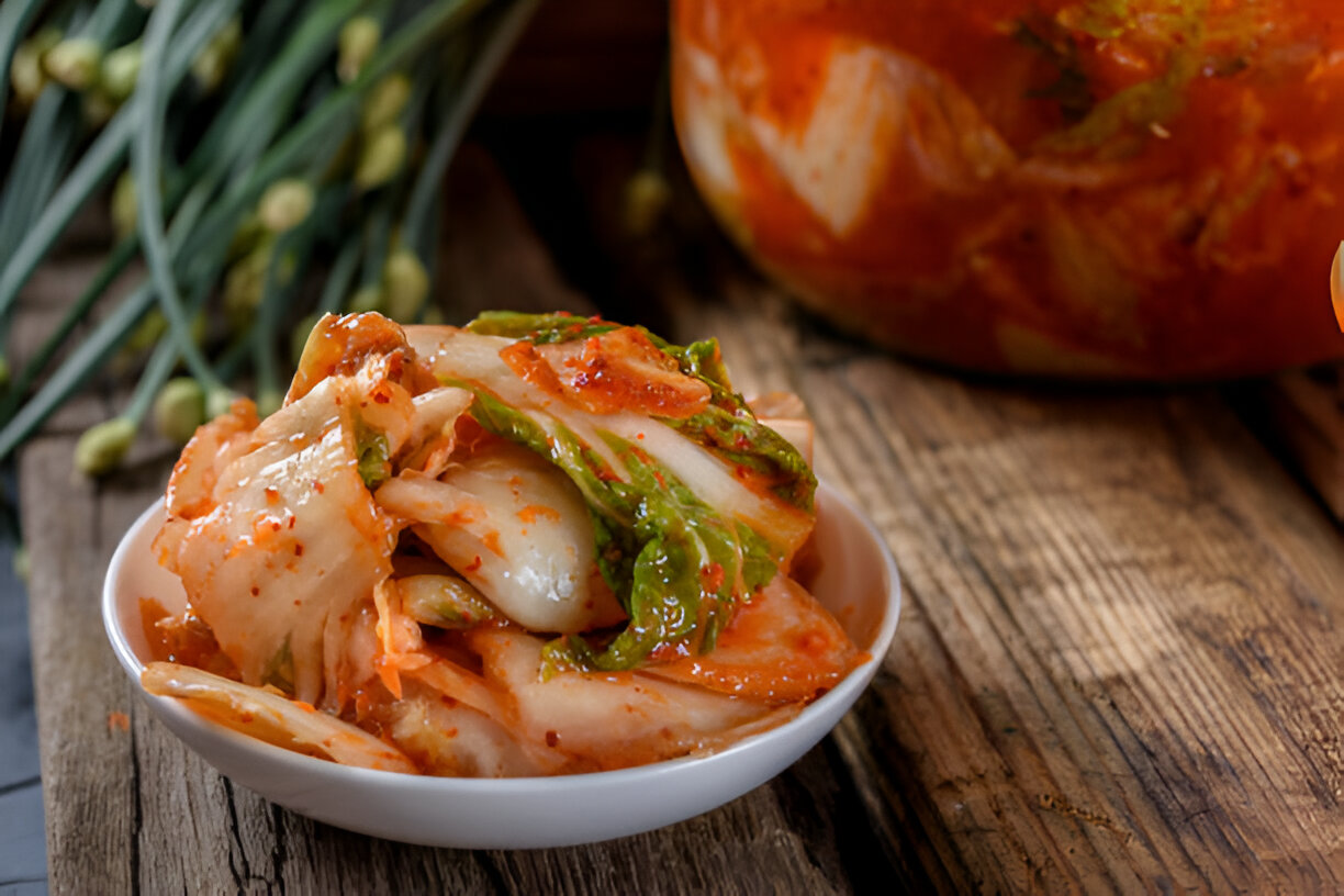 Grilled Napa Cabbage with Chinese Mustard Glaze and Scallions – Whole Living Eat Well