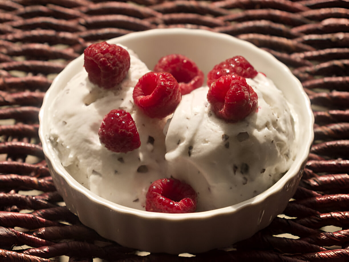 Raspberry-Ricotta Ice Cream | Whole Living