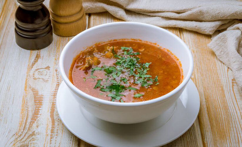 Roasted Red-Pepper Soup with Quinoa Salsa – Whole Living Eat Well