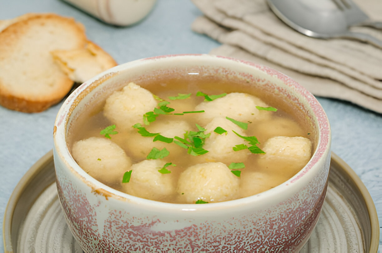 Chicken Soup with Parsley Dumplings