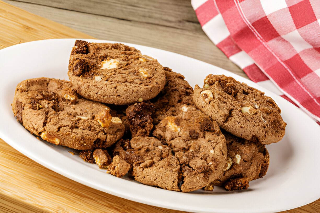 Chocolate-Chunk Cookies with Almonds- Whole Living Eat Well