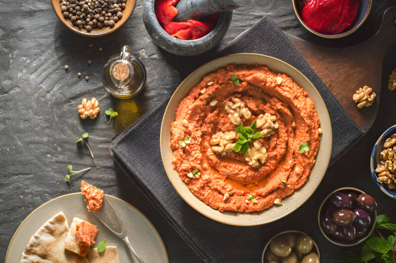 Spicy Red Pepper and Walnut Dip