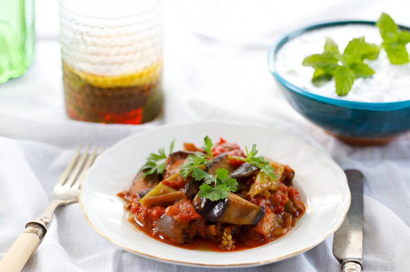 Italian Baked Eggplant with Seitan