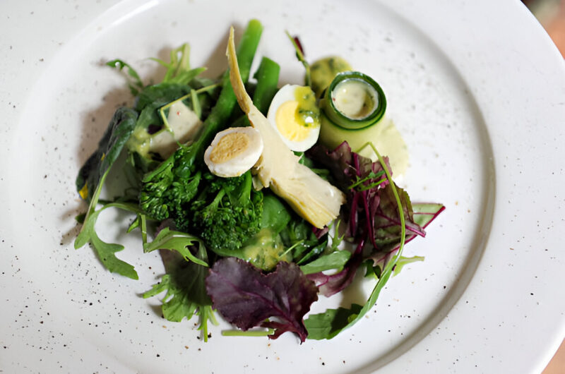 Tart Green Salad with Avocado Dressing