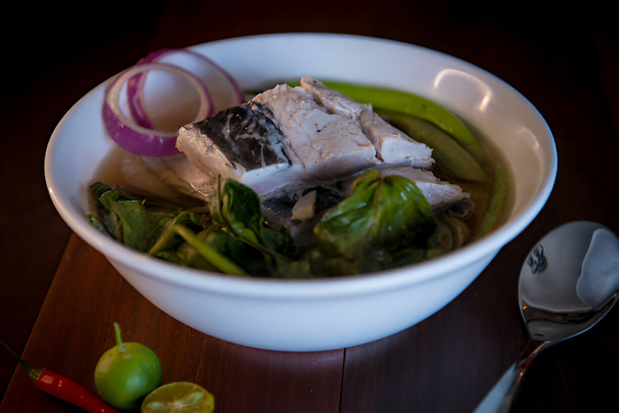 Wild Salmon in Green-Curry Broth