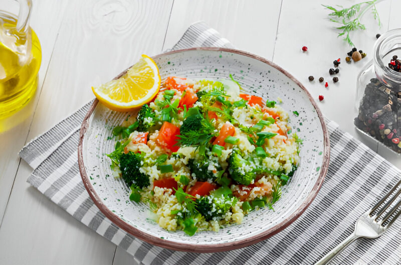 Kamut Berry Pilaf with Butternut Squash and Cauliflower