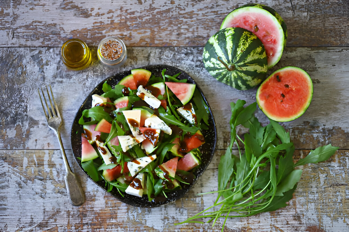 Cantaloupe and Avocado Salad with Honey-Lime Dressing | Whole Living Eat Well