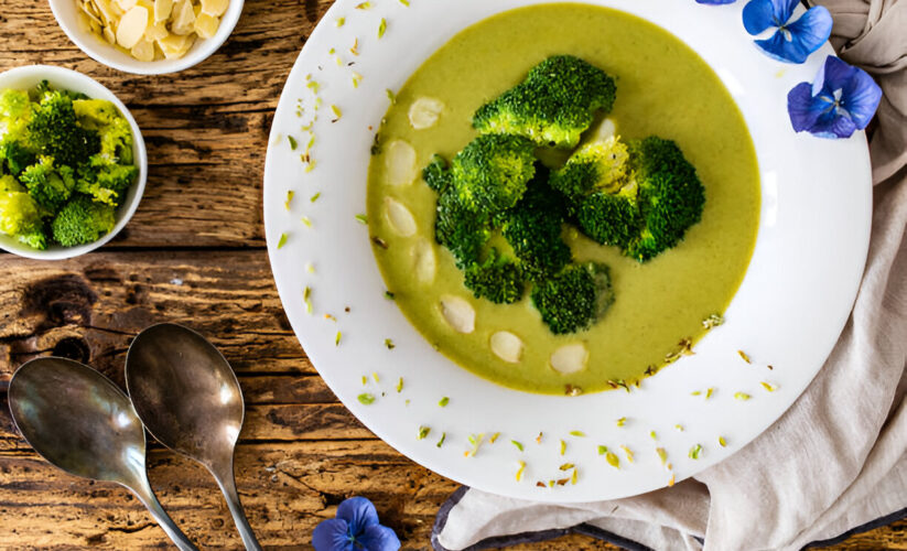 Creamy Broccoli-White Bean Soup