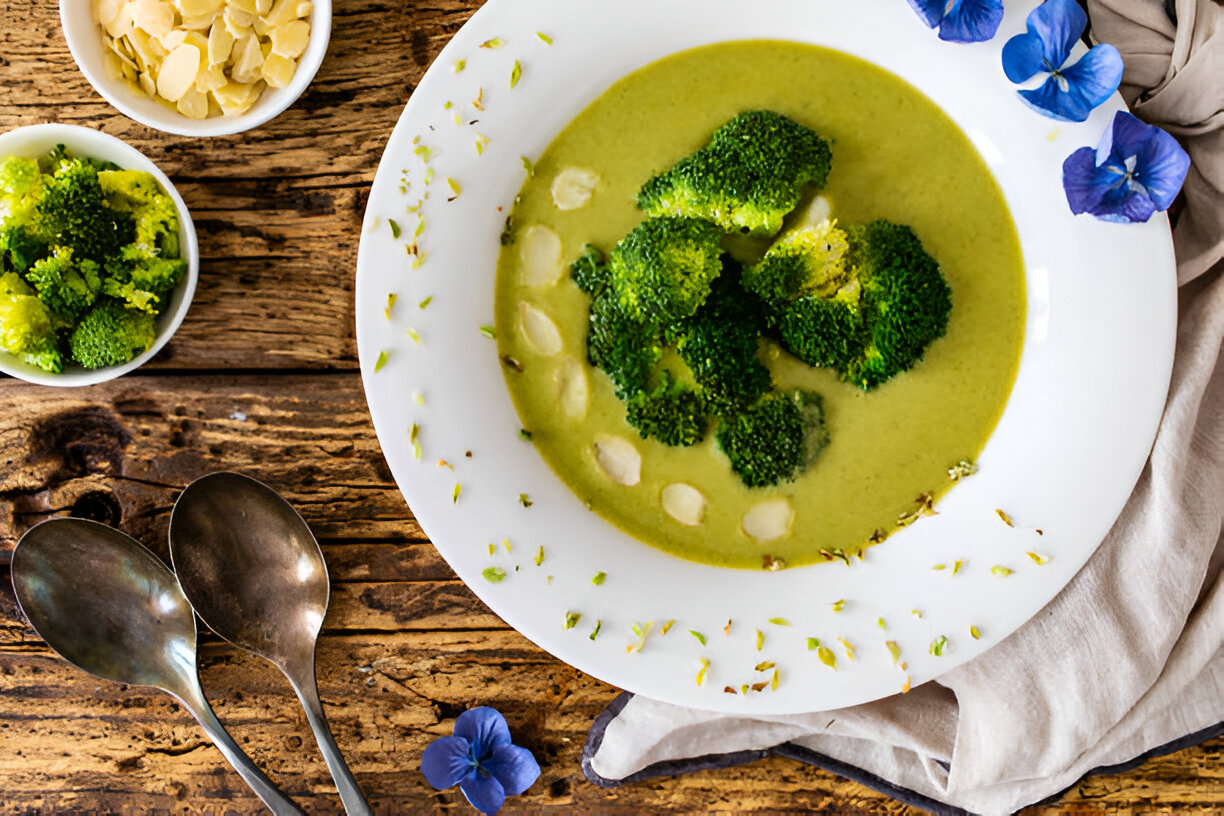 Creamy Broccoli-White Bean Soup