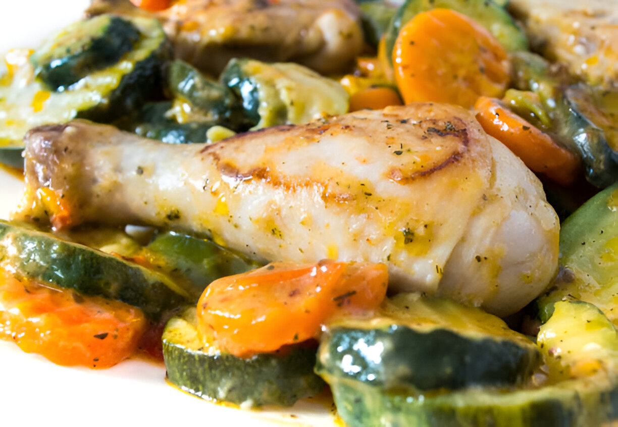 Rolled Chicken Breasts with Almond-Mint Pesto and Zucchini | Whole Living Eat Well