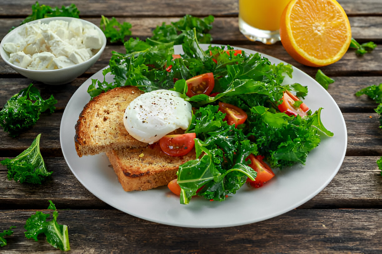 Egg, Kale, and Ricotta on Toast – Whole Living Eat Well