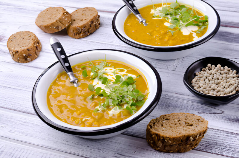 Red Lentil Soup with Turnip and Parsley