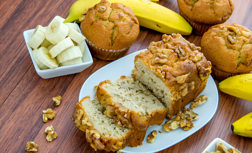 Gluten-Free Banana-Walnut Muffins | Whole Living Eat Well