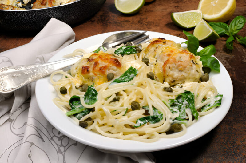 Spaghetti Squash with Turkey Meatballs