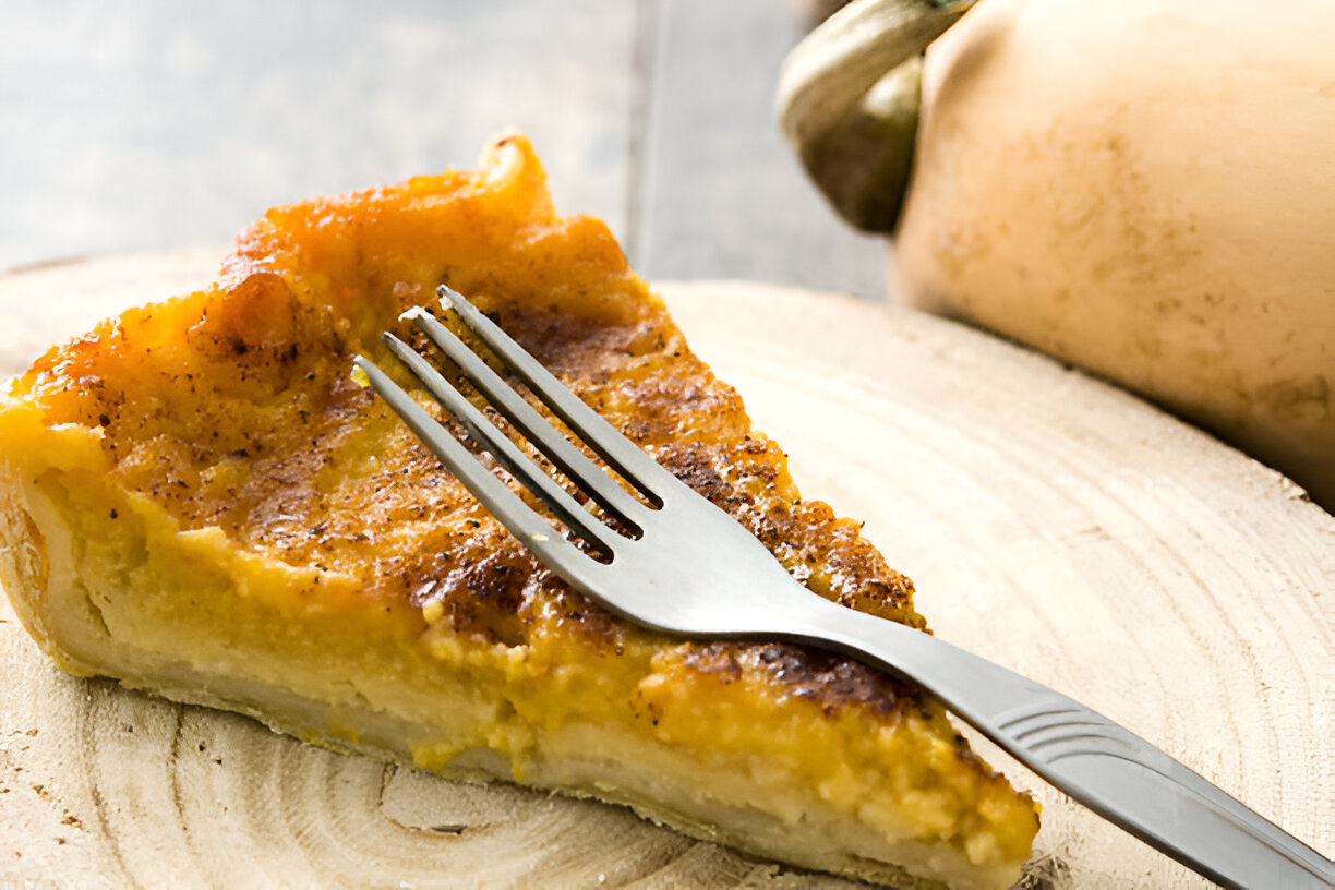 Gingered Butternut Squash Pie