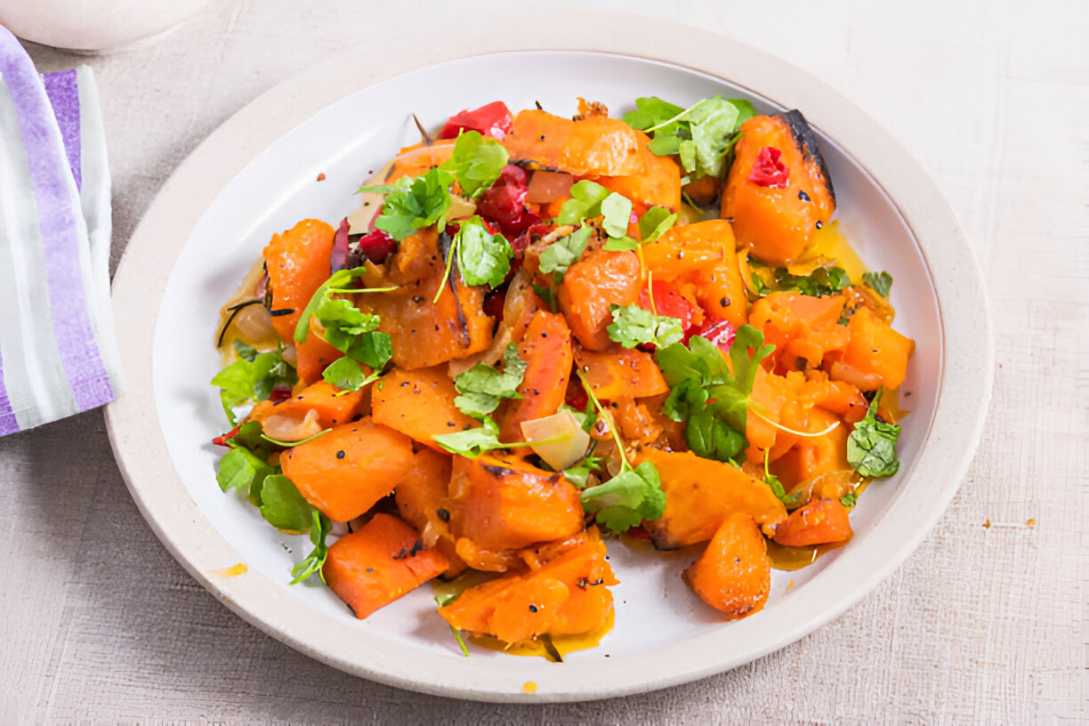 Sweet Potatoes with Coconut, Pomegranate, and Lime | Whole Living