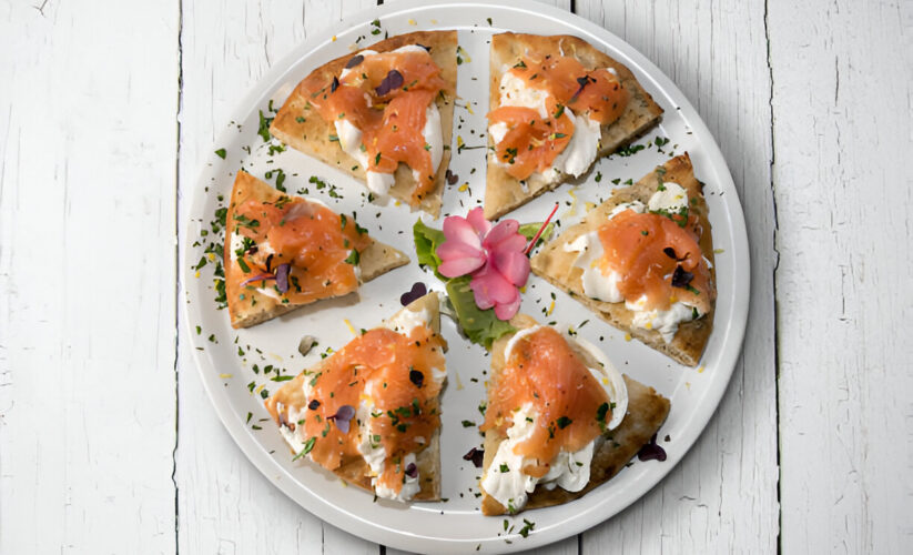 Seeded-Bread Tartines with Herbed Goat Cheese and Smoked Salmon | Whole Living