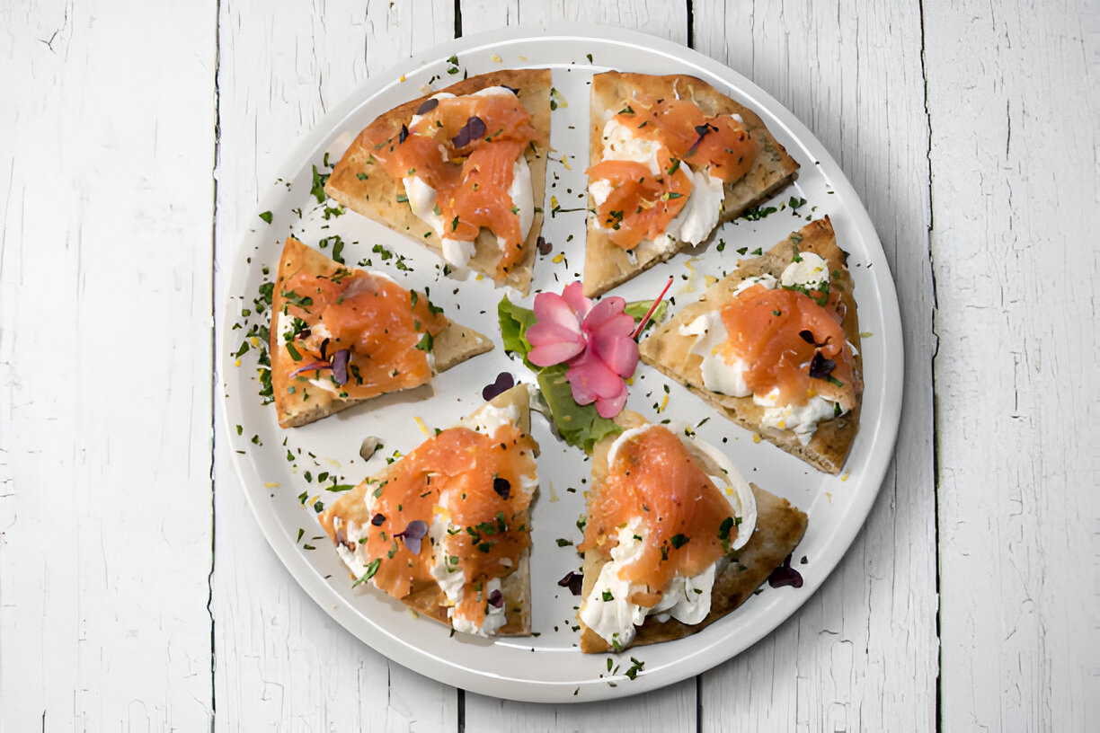 Seeded-Bread Tartines with Herbed Goat Cheese and Smoked Salmon | Whole Living