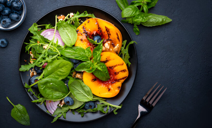 Peaches, Basil, and Red Onion | Whole Living