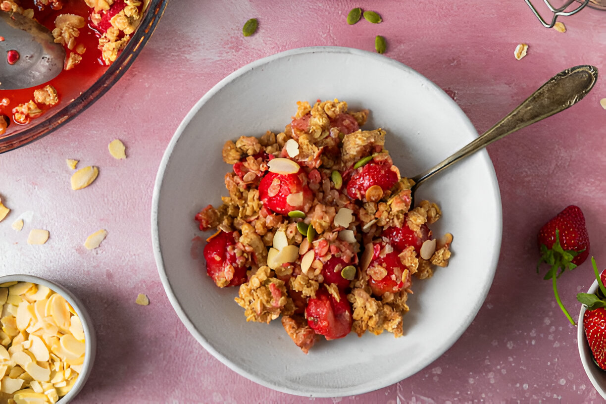 Strawberry-Rhubarb Crisp – Whole Living Eat Well