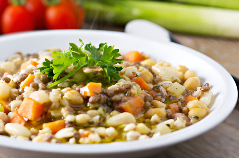 Stewed Lentils with Yogurt, Cucumbers, and Green Chiles